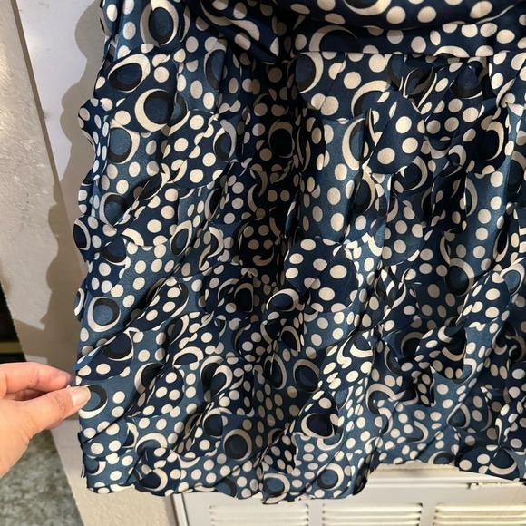 Diane Von Furstenberg DVF 100% Silk Draped Printed Persia Mini Dress Size 4 - Picture 5 of 8